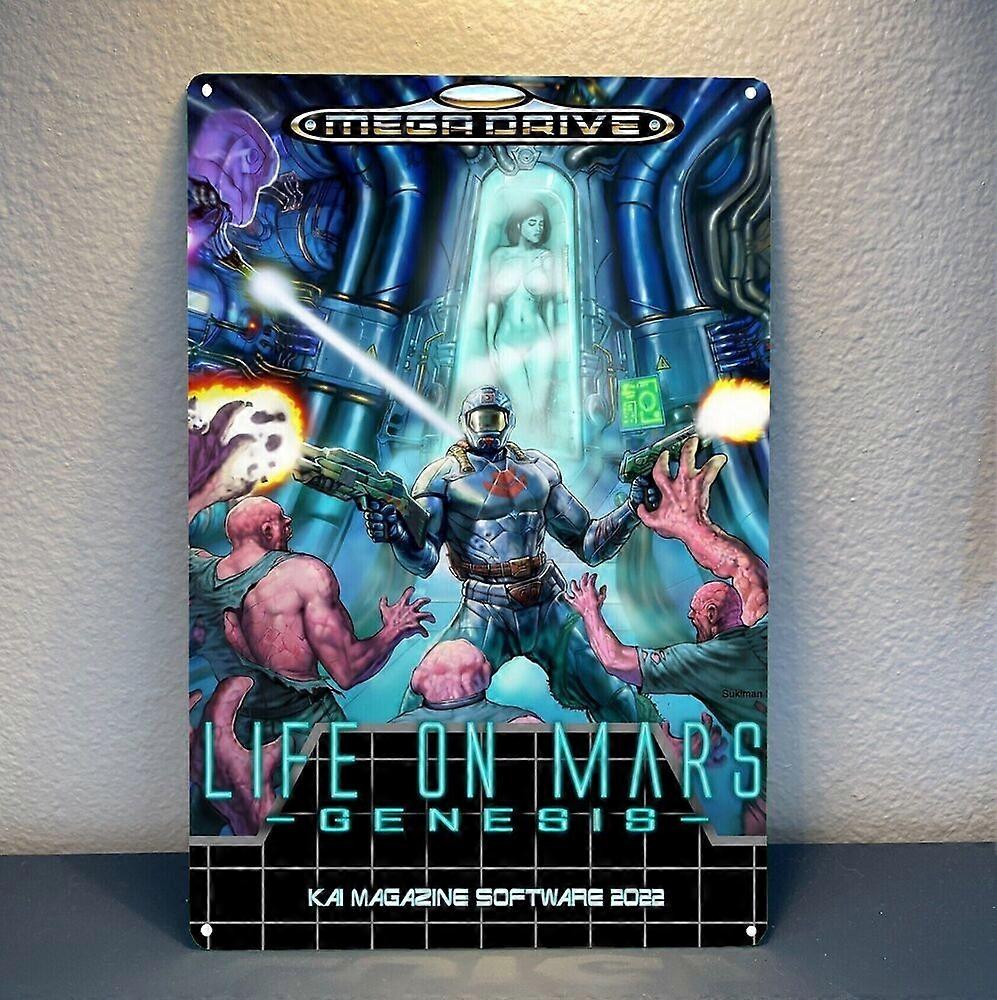 Life On Mars Sega Mega Drive Retro Video Game Metal Poster Tin Sign  (8x12 inch) BPA489