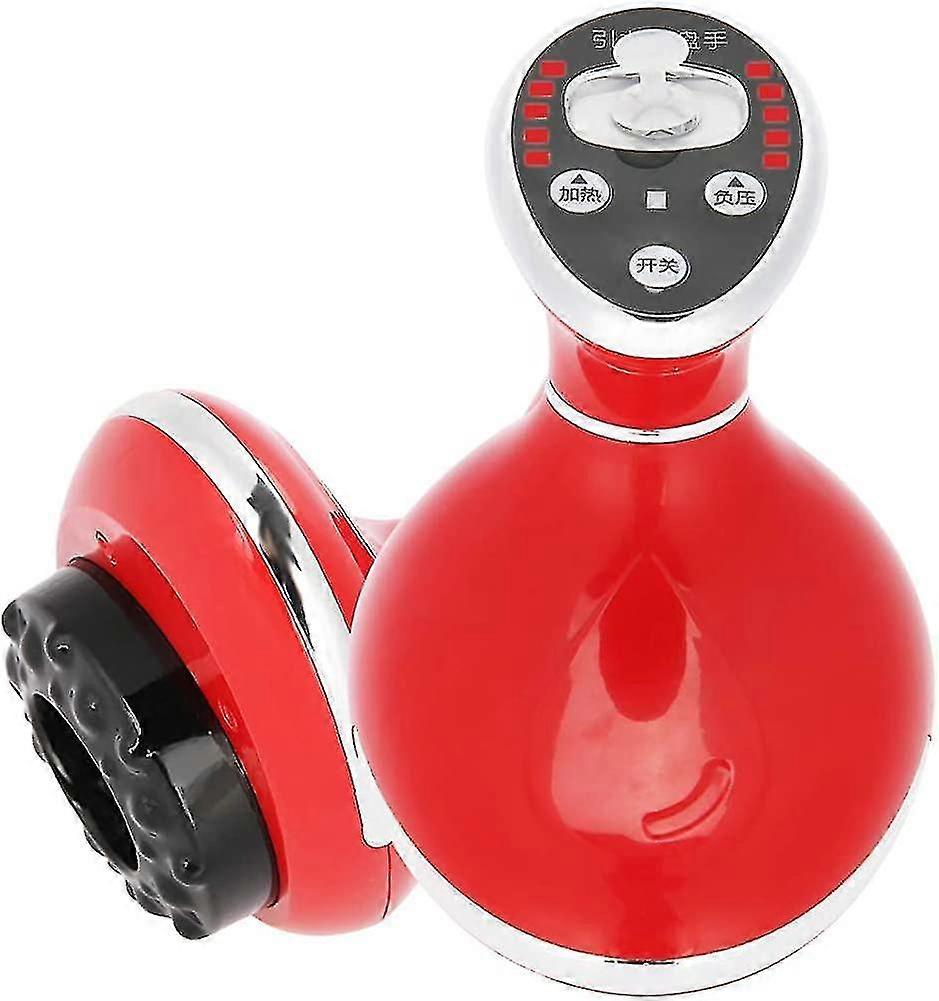 Scraping Machine Chinese Gua Sha Tool Handheld Massger For Back Neck Shoulder Thigh Vacuum Suction Detoxification Red