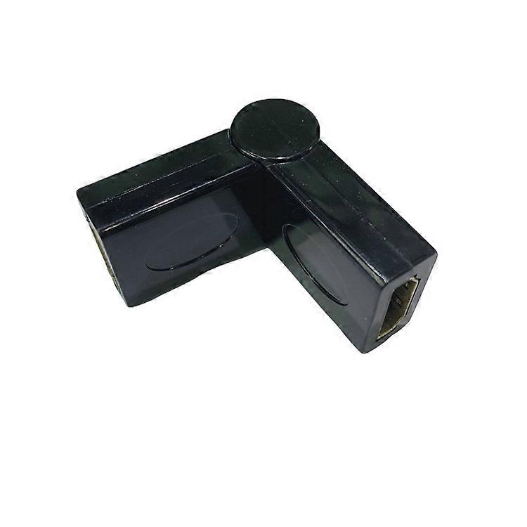 HDTV female to female adapter 180 degree rotation L-bend adapter right angle 90 degree,2024 Ping