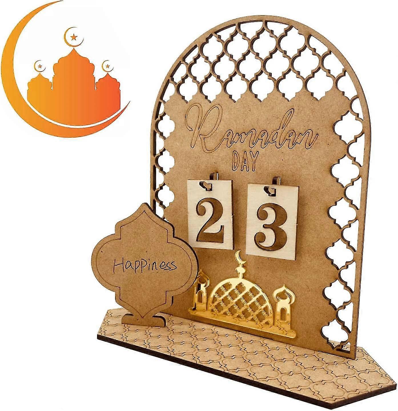 Ramadan Calendar Ramadan Decoration, Eid Mubarak Advent Calendar, Countdown Calendar Made Of Wood