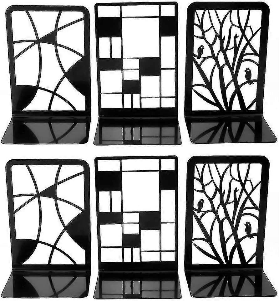 本の終わり、ブックエンド、本は棚のために終わる、3ペア非スキッドメタルヘビーデューティ