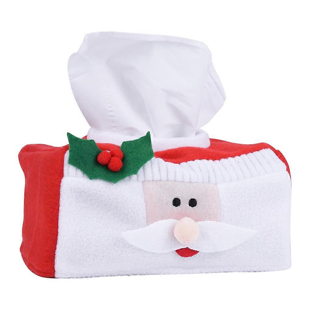 Creative Christmas Rectangle Tissue Box Cover Paper Holder Case Home Decoration (Άγιος Βασίλης S)
