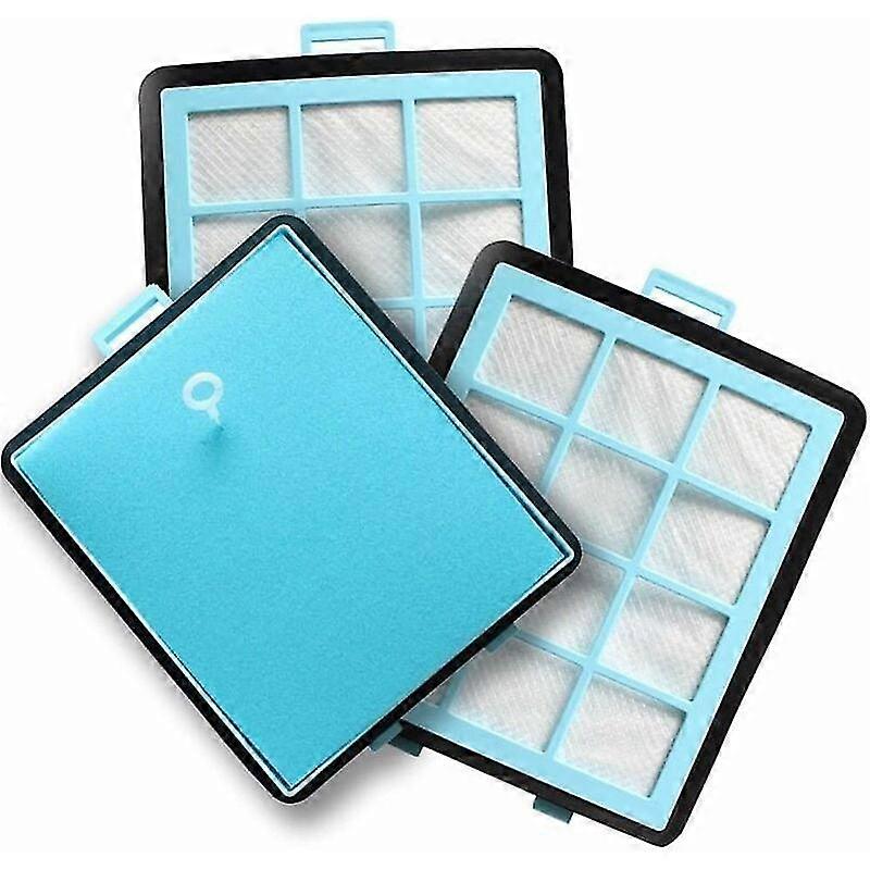 Set of 3 Suction Filters for Philips PowerPro FC8760 FC8761 FC8764 FC8766 FC8767 FC8769 or 432200533151 Vacuum Cleaner