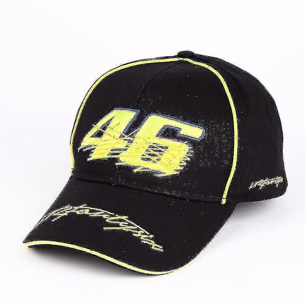 homme Baseball Cap Moto Chevalier Parkour Sports Cap Broderie Snapback Hat Racing Petit Jaune 46