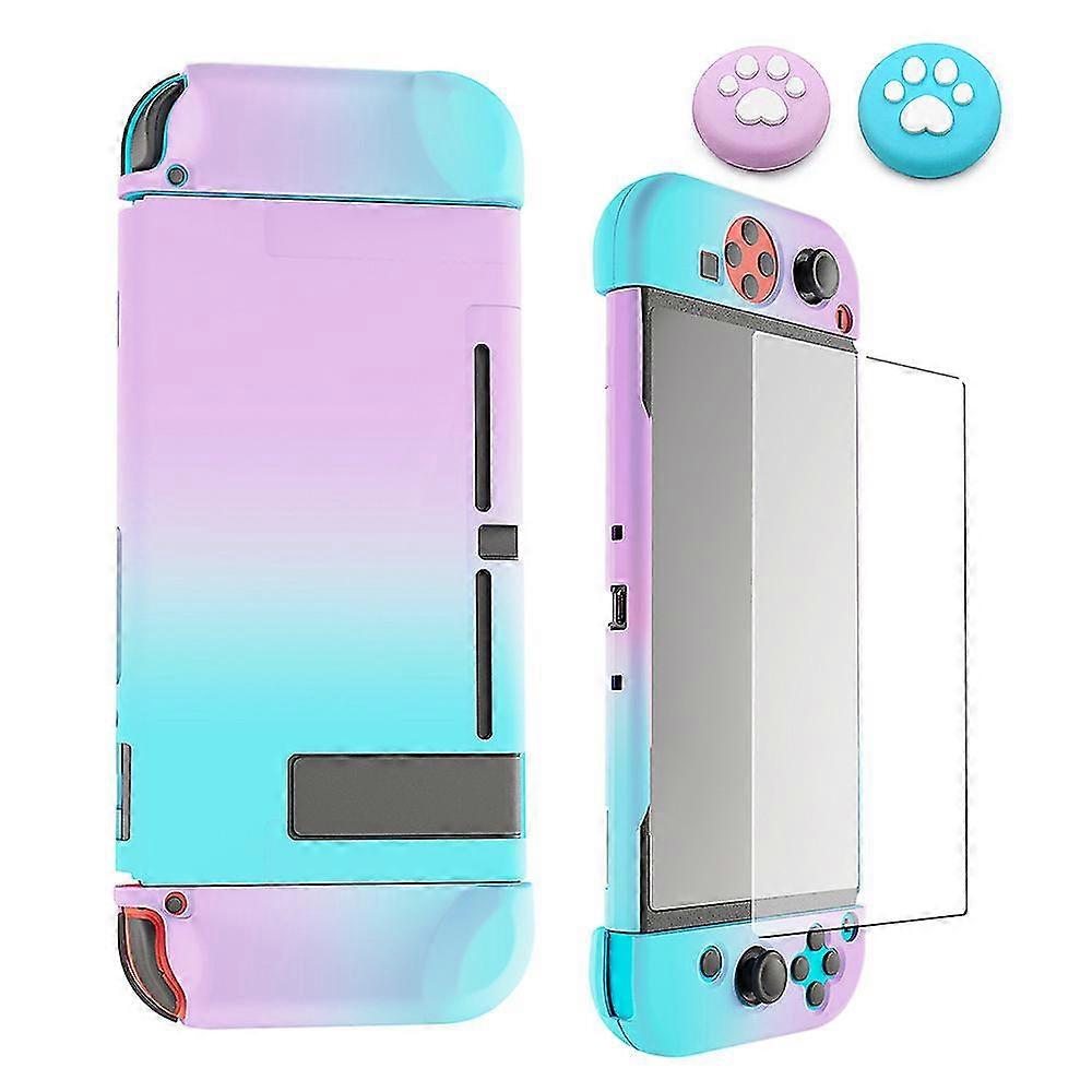 Protective Case Cover For Nintendo Switch, Hard Shell Case Handheld Grip For Nintendo Switch Console And Joy-con Controllers With 2 Thumbsticks A Temp