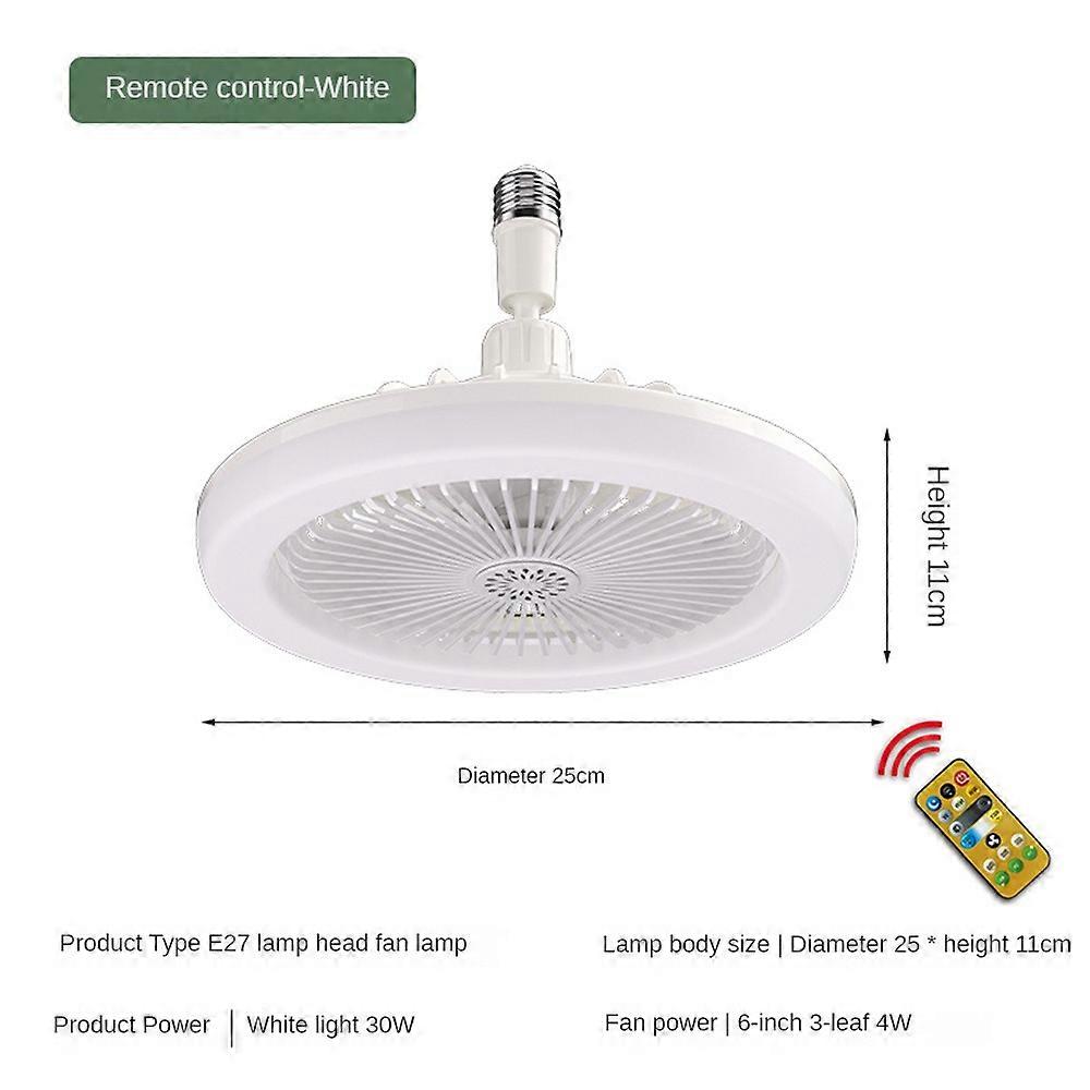 Ventilateur de plafond avec lampe d’éclairage E27 Base convertisseuse avec télécommande