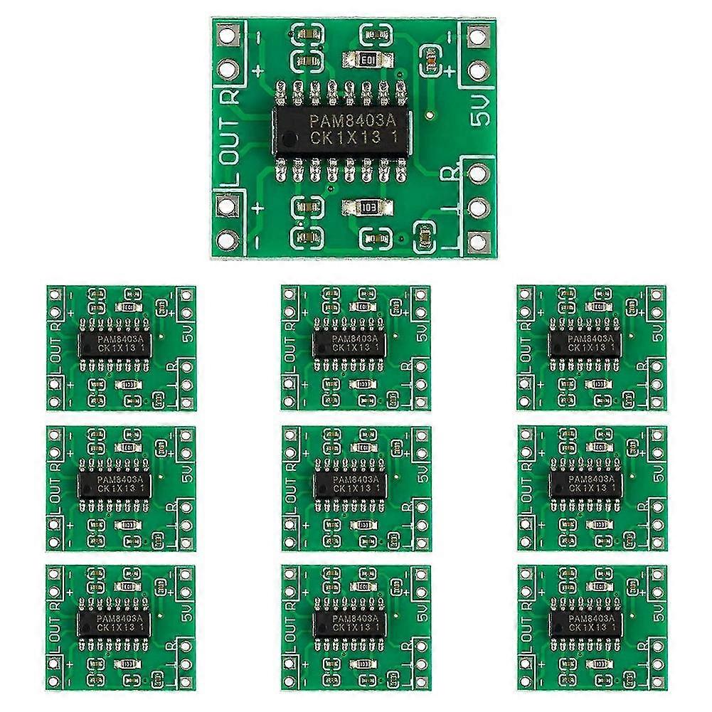 10 Pcs Pam8403 Module Super Mini Digital Amplifier Board 2 X 3w Class D Digital 2.5v To 5v Power Am