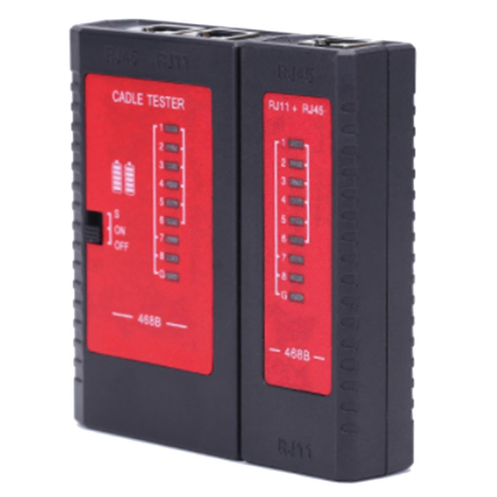 Rj45 Poe Multifunctional Network Cable Tester Telephone Line Cable Tester Network Signal On-off Det