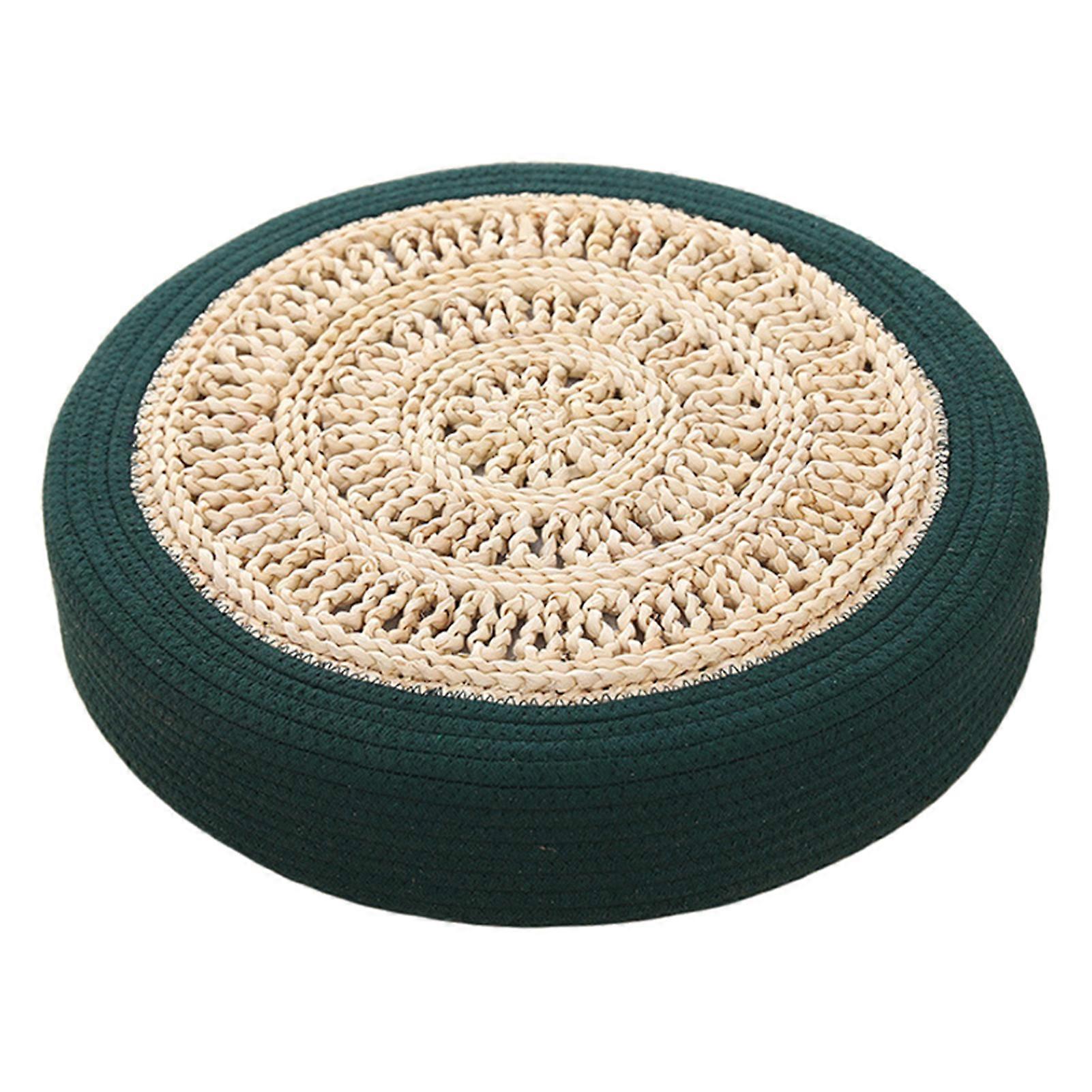 Floor Seat Cushion Eco-friendly No Odor Friendly to Skin Hand-Woven Sitting Cushion Padded Room Floor Straw Mat