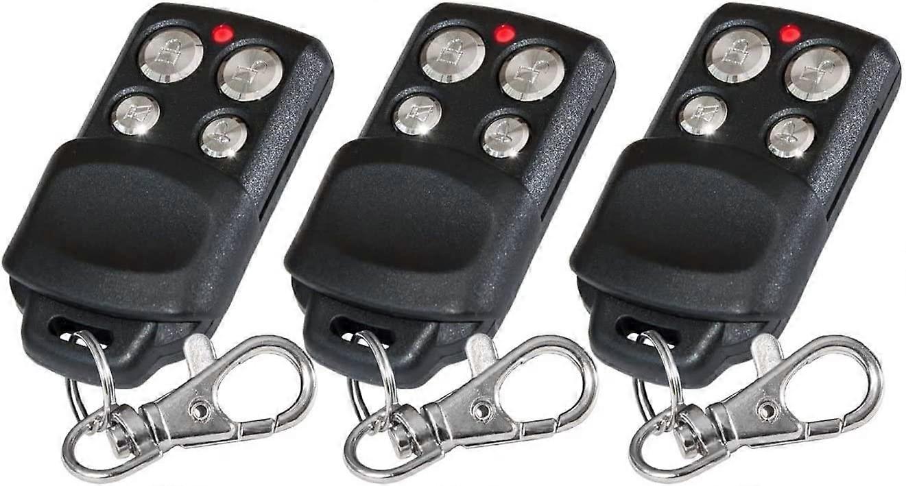3pc 433.33 MHz Rolling Code Replacement Remote Controls
