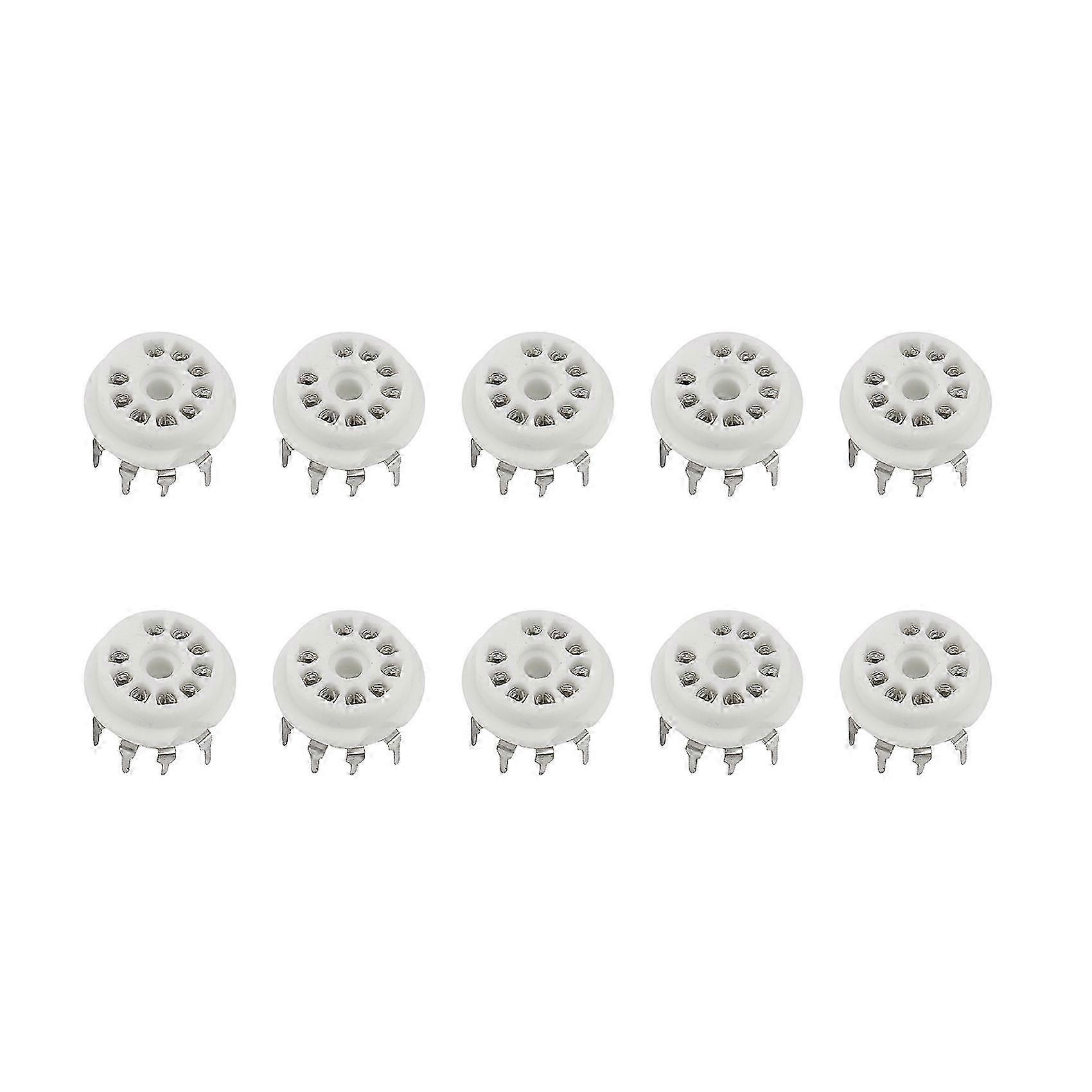 10PCS PCB 9Pin κεραμικοί ενισχυτές HIFI DIY υποδοχών σωλήνων κενοί για 12AX7 12AU7 12AT7 ECC81 ECC82