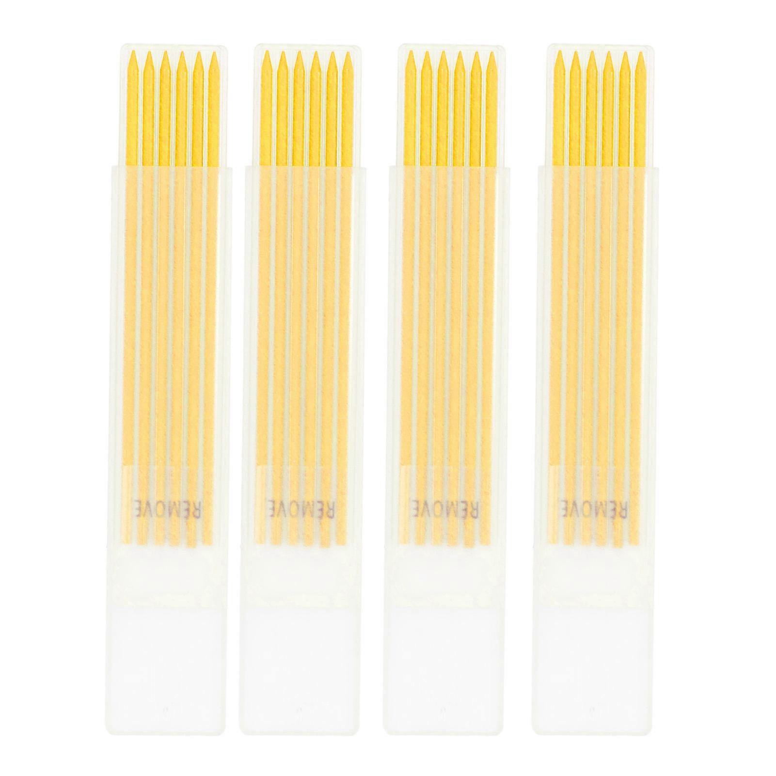 24Pcs ξυλουργός μολύβι ξαναγεμίζει μακράς διαρκείας 2.8mm γραφίτη ξυλουργική μολύβι ξαναγεμίζει κίτρινο