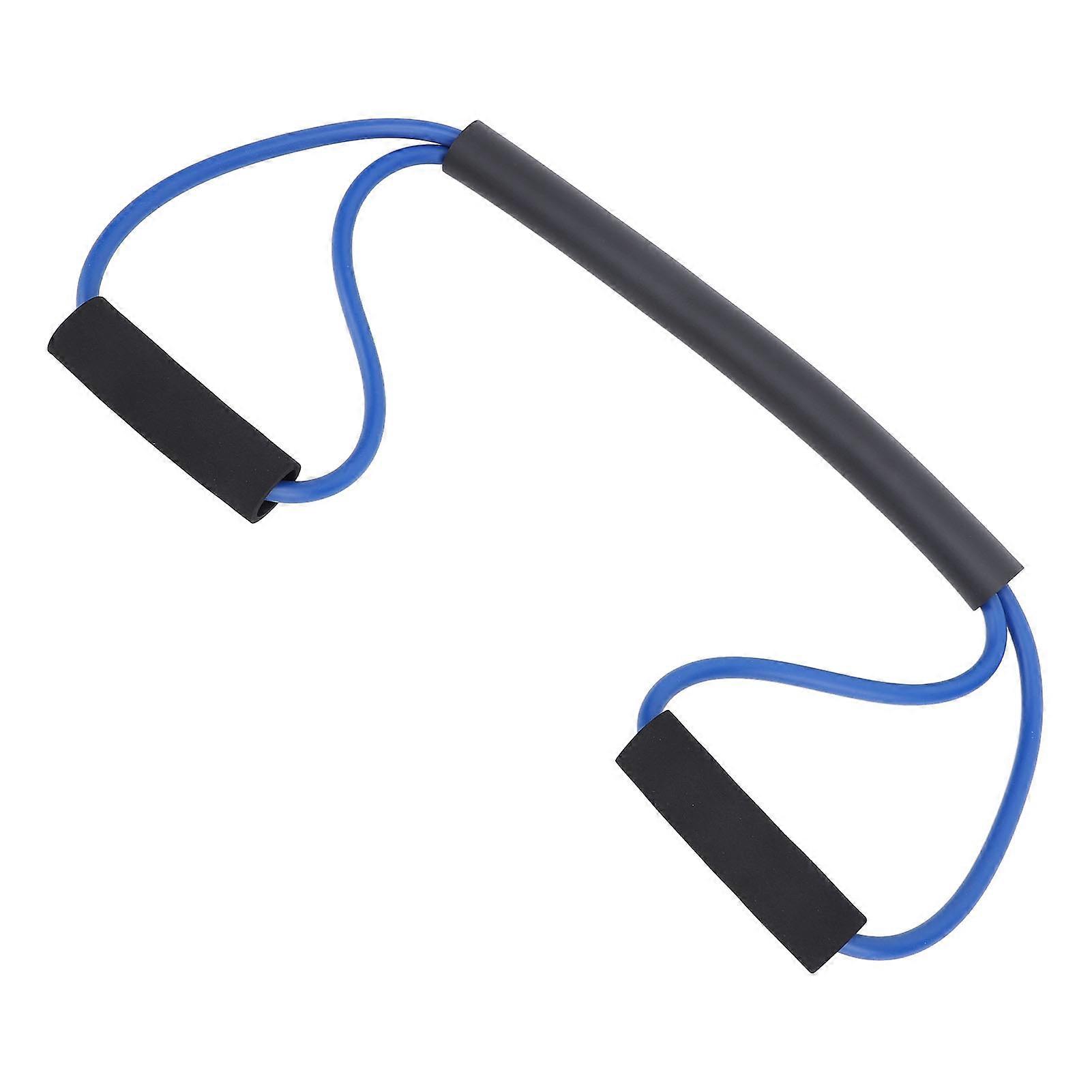 Resistance Band with Handle for Exercise Working Out Boxing Stretching Training Fitness Blue 25lb