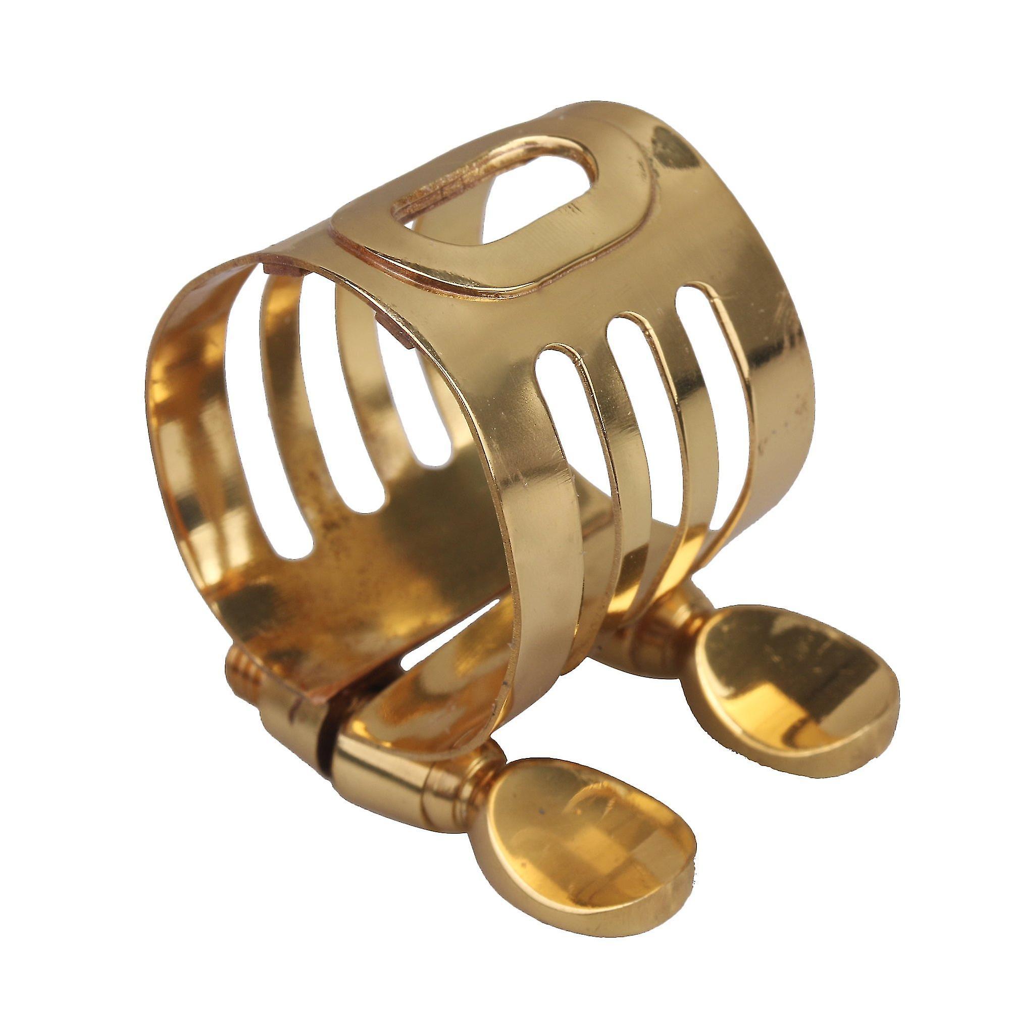 Saxophone Ligatures Caps Copper Saxophone Mouthpiece Ligature Clip Fastener For Soprano Saxophone