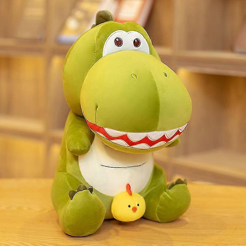 tecknad film dum kyckling dinosaurie docka plysch leksak rolig kyckling tyrannosaurus rex dockdocka docka pojke födelsedagspresent