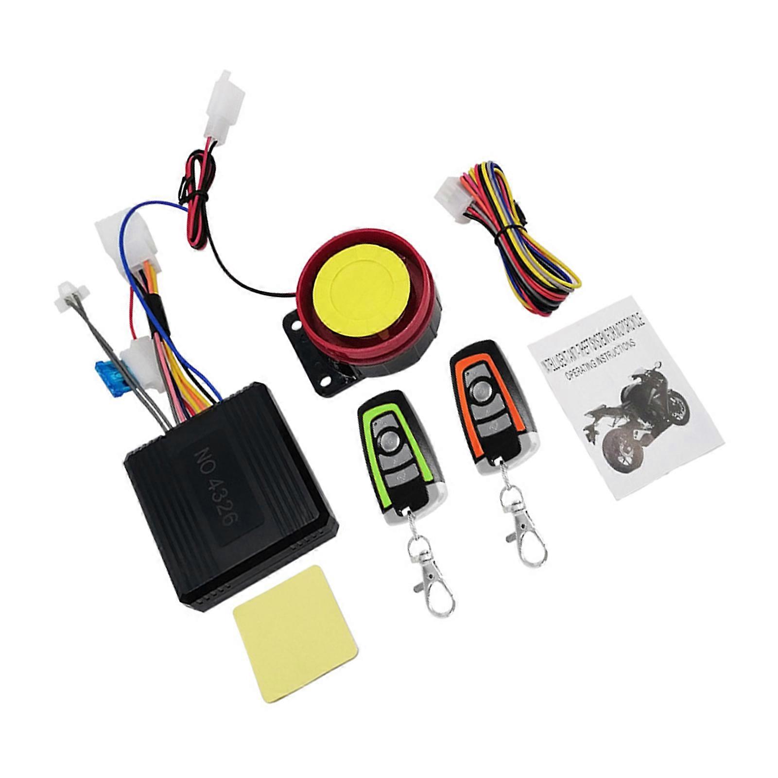 Motorcycle Anti Theft Alarm Remote Control Engine Start Single Way High Sensitivity Alarm Anti Theft Alarm