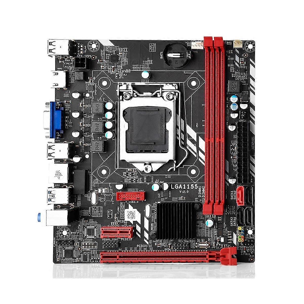 Carte mère de bureau B75M LGA 1155 pour i3 i5 i7 CPU 3XUSB 3.0 SATA 3.0 jusqu’à 16 Go Support DDR3 Memor