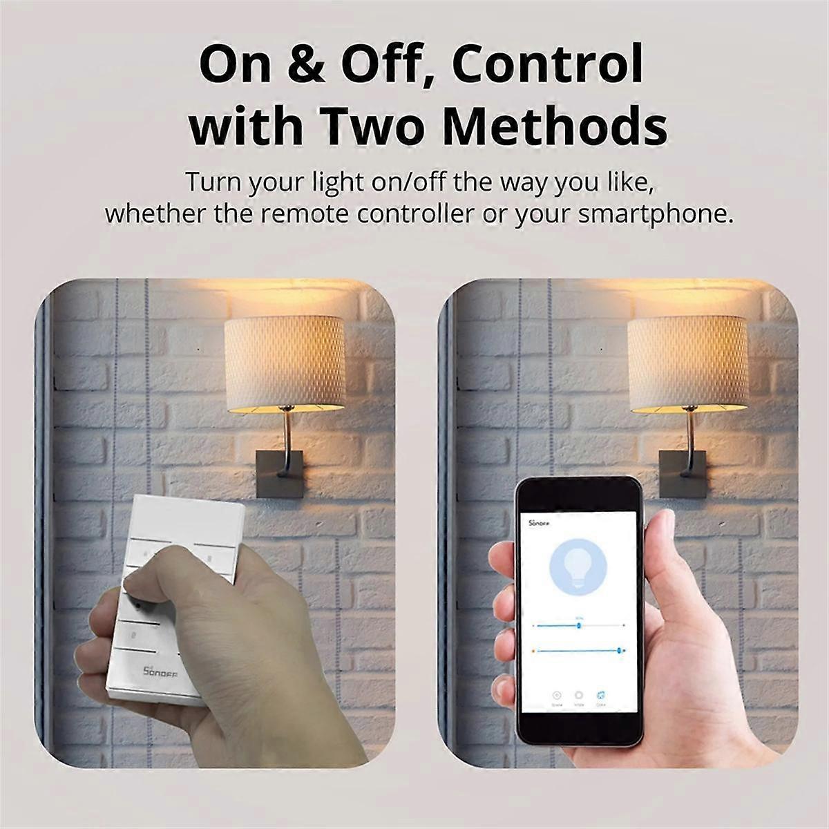 Smart Dimmer with RM433R2 Remote Control Remote Timer Switch Support Alexa Voice Dimmer