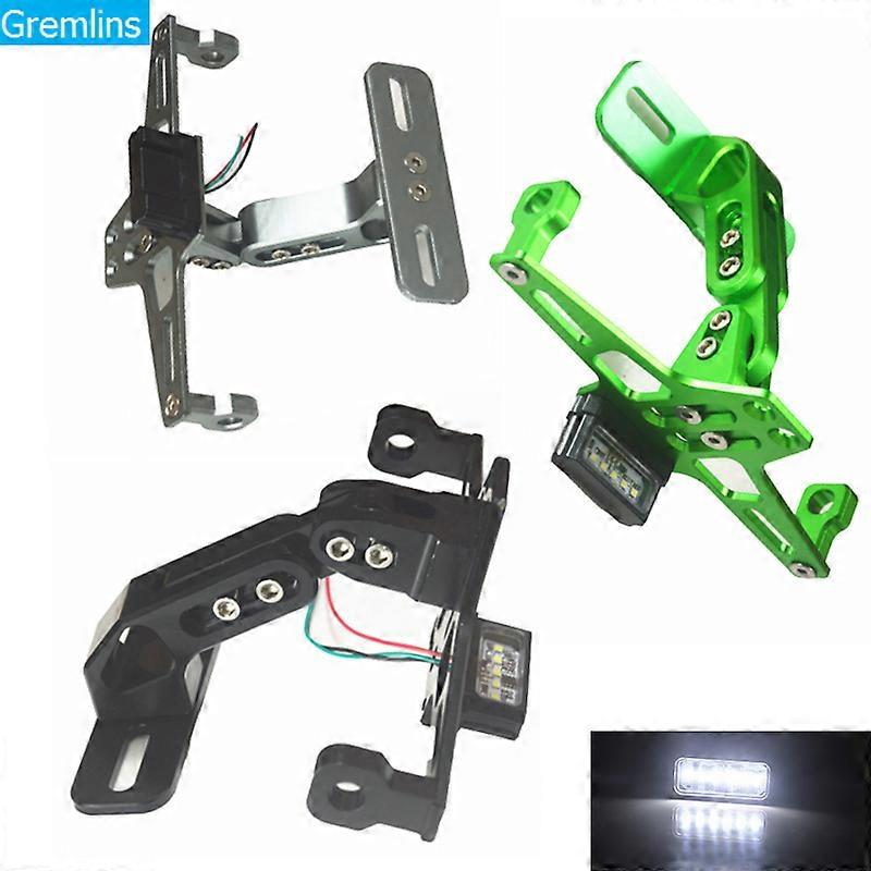 Universal CNC Motorcycle Adjustable Angle Aluminum License Number Plate Frame Holder Bracket