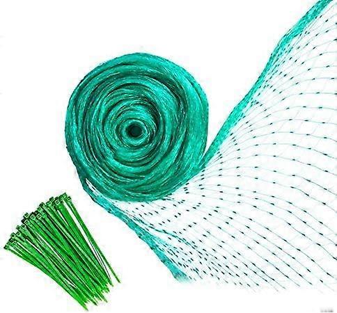 Anti Bird Netting 4x10M Garden Nets with 50 Cable Ties Aviary Netting Protection Netting for Plant Tree Fruit Vegetable Ponds Vegetable Garden