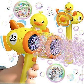 Bubble Gun, 20 Gaten Bubble Machine met Light Bubble Solution, 15000+ Bubbles voor kinderen per minuut Automatisch bellenpistool voor feesten Bruiloft Tuin Bab