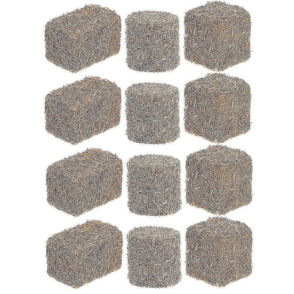 Hotsale! 12pcs Stackable Haystack Autumn Style Mini Hayrick Ornament Scene Hay Bales
