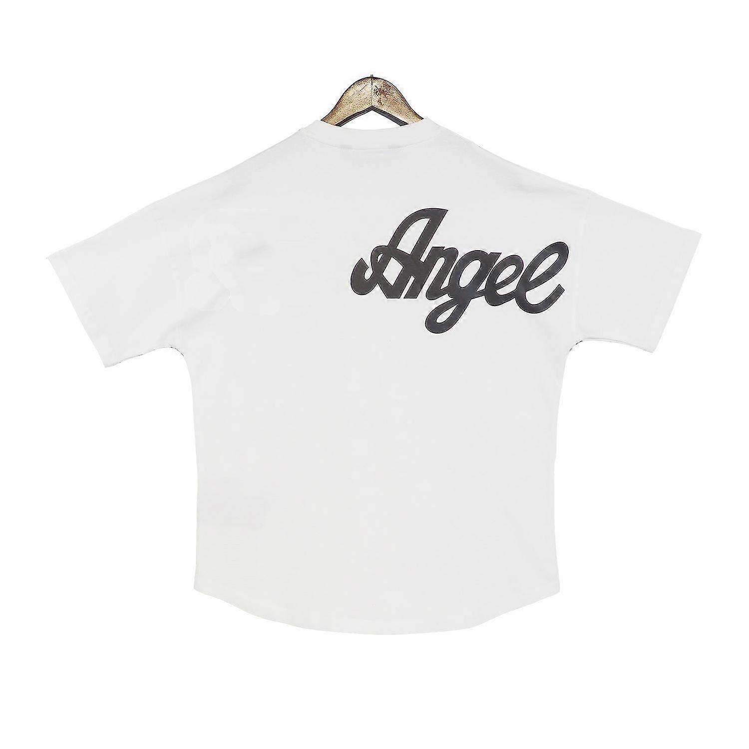 Melekler 23ss Erkek Kadın Çift Tshirt, mektup Baskı Tees Gömlek Rahat Yuvarlak Boyun Kısa Kollu Gömlek Gençlik Için