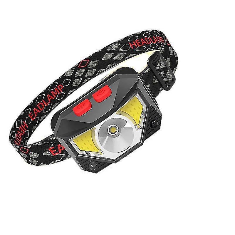 LED Headlamp with White/Red Light, Motion Sensor, 8 Modes, Waterproof