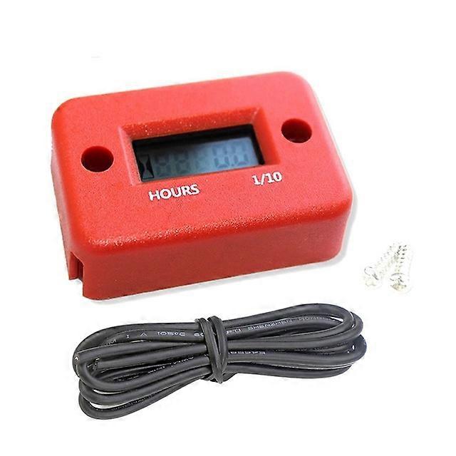 Waterproof Digital Hour Meter LCD Display Portable Engine Gauge Hour Meter For Motorcycle/Boat Engines Counter Hour Meter