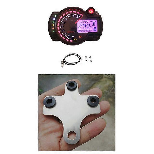 Modern KOSO 18000rpm Black White LCD Digital Motorcycle Odometer Speedometer Adjustable 7 Color Instrument Motorbike 299kmh