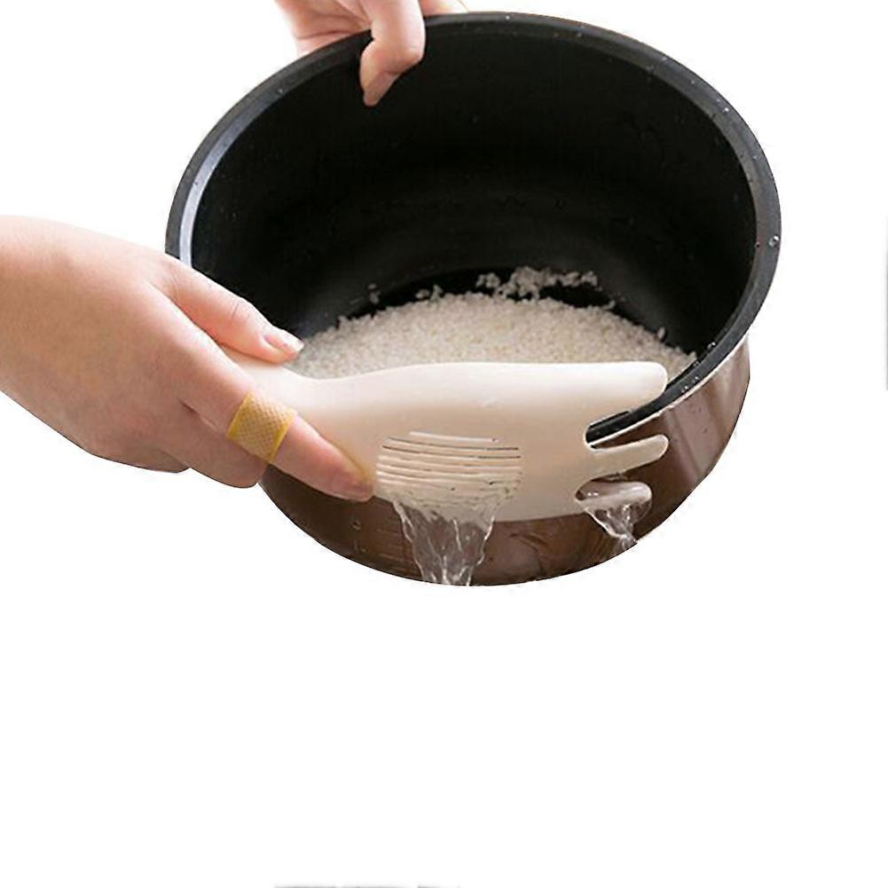 AA Multifunctional Rice Washer Strainer Clip Colander Liquid Separate Creative Spoon Filter Kitchen Tool