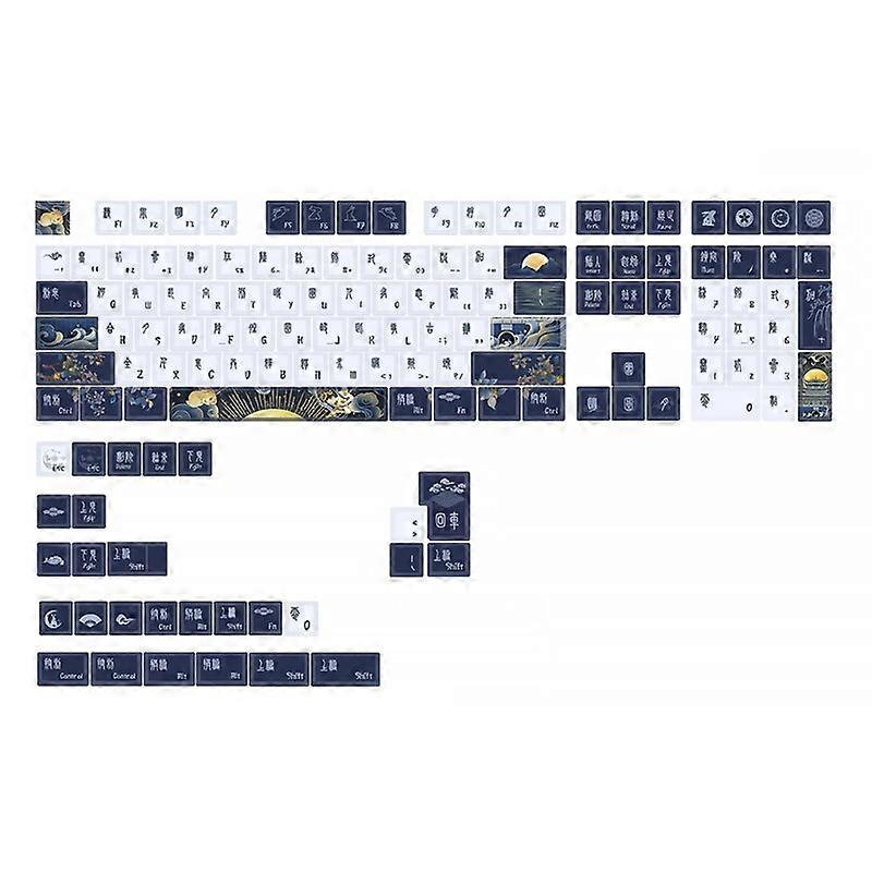 136 Keys Keycap Mechanical Keyboard Keycaps PBT Cherry Profile Opera Theme Caps