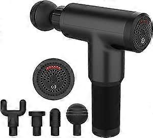 אקדח עיסוי שרירים, 6 מהירויות, כף יד אלחוטית, צוואר רקמות עמוק, גב ושרירים מעסה אקדח, מכשיר סופר שקט טעון, מתנות לגברים, נשים