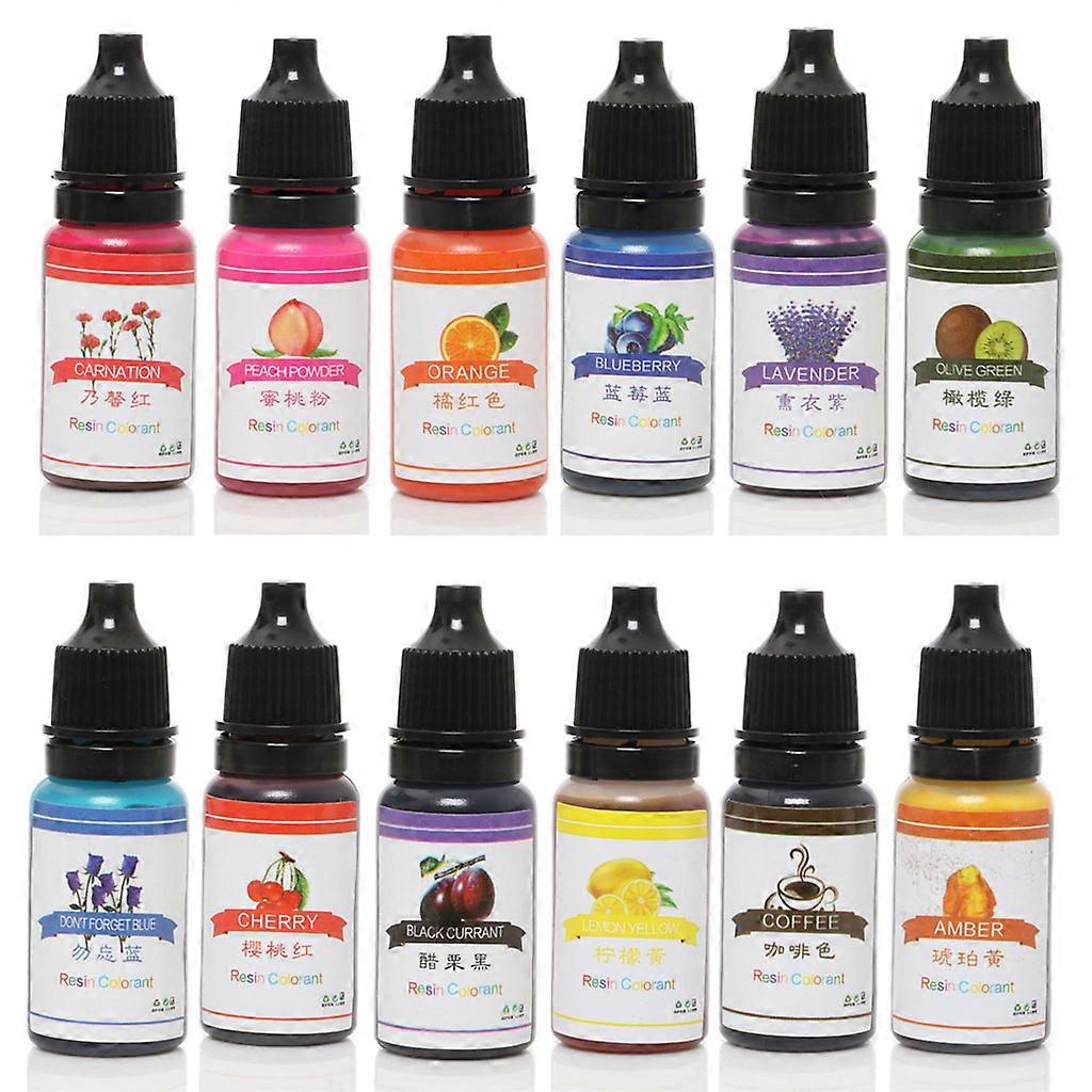  Color Liquid Translucent Epoxy Resin Colorant Highly Concentrated Epoxy Making