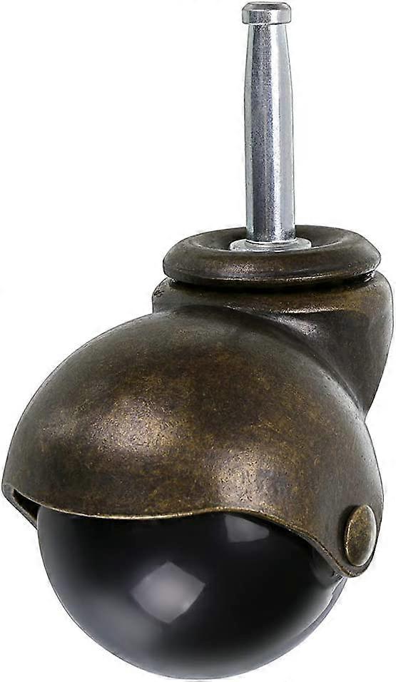 50mm Bronze Ball Wheel, Furniture Casters with Sockets, Rounded Ball Casters with Brake, Replacement for Furniture, Sofas, Chairs, Cabinets, Set of 41
