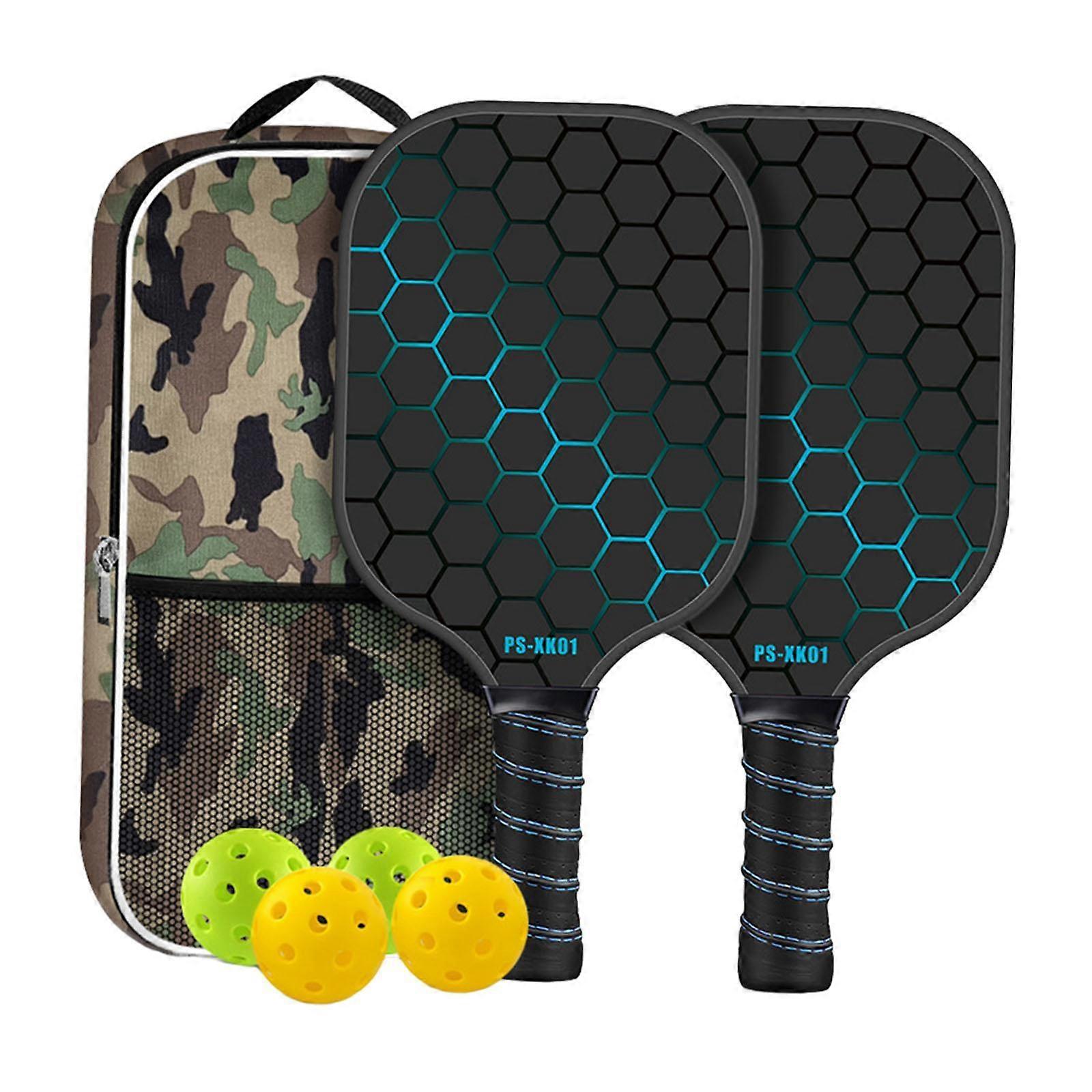 Pickleball Paddles Rackets Practice Training High Performance Pickleball Set Blue