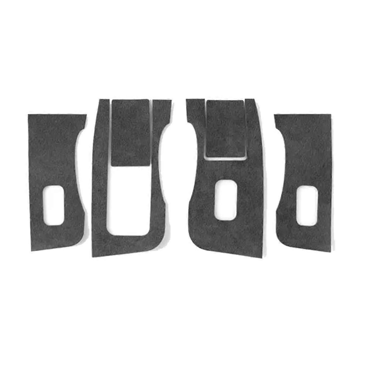 For Model Y 2019-2023 Car Window Lifter Switch Control Panel Button Decor Sticker Interior LHD Blac