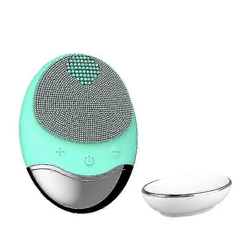H7JC Electric Facial Cleaning Instrument Silicone Face Brush USB Charge Deep Cleansing Pore Cleaner Face Massage Skin Tool