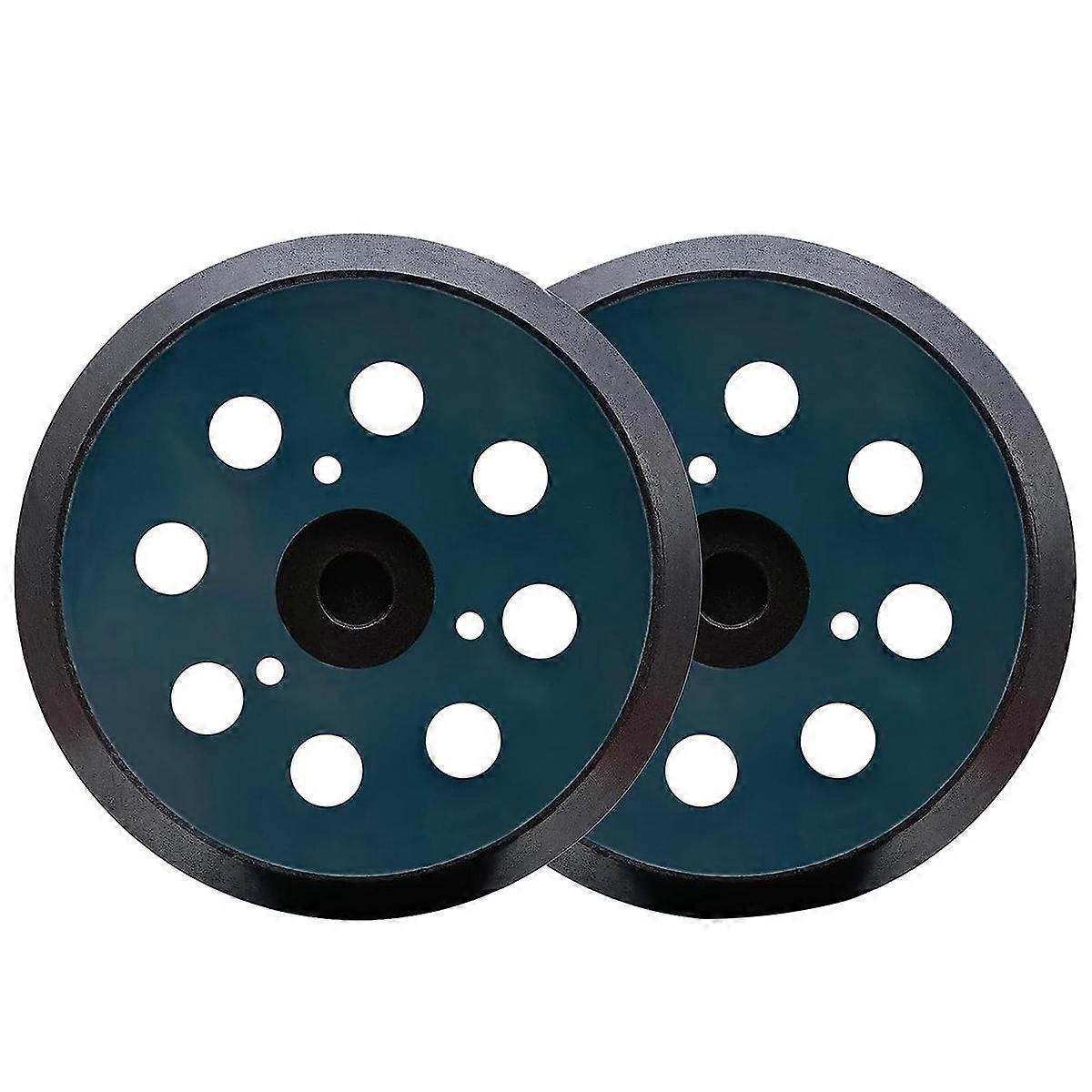 2 Pack 5 Inch Dia 8 Hole Hook and Loop Replacement Sander Pad Track Sander Sanding Backing Pad