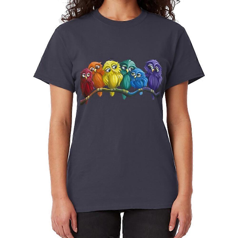 Rainbow Owls T-shirt