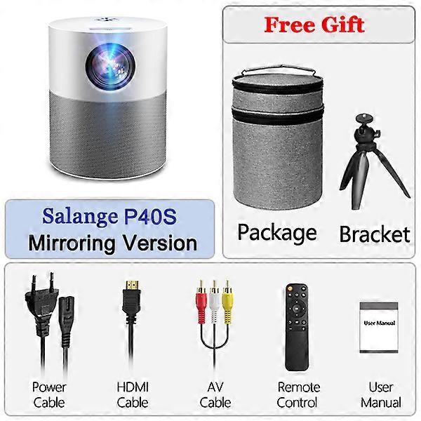 Mini Projector Full HD 1080P P40 LED Projetor 4K Video Bluetooth Beamer 5000 Lumen Android Projectors Smart Home Theater