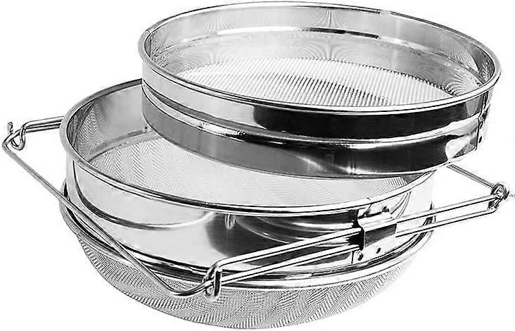Stainless Steel Honey Strainer Double Filter Beekeeping