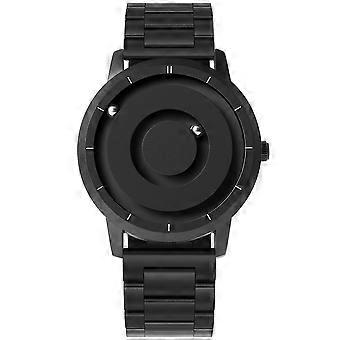 Relógios Masculinos Relógio Cavalheiro Bolas de Aço Rolante Personalizado Relógio Masculino Moda Esporte Relógios de Pulso de Quartzo (Preto)