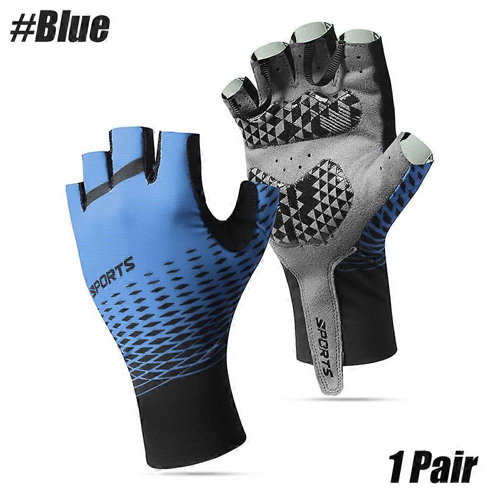 قفازات 1 زوج قفازات ركوب الدراجات الرياضية قفازات نصف إصبع الدراجة - قفازات ركوب الدراجات الجبلية للرجال والنساء قفازات دراجة MTB التمرين