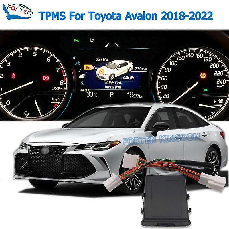 Forten Kingdom TPMS Tire Digital LCD Display Auto Security Alarm Tyre Pressure For Toyota Avalon 2018-2023