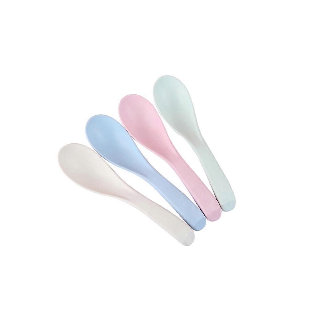 4pcs Cutlery Set Tableware Tableware Spoons Bamboo Fiber for Kids