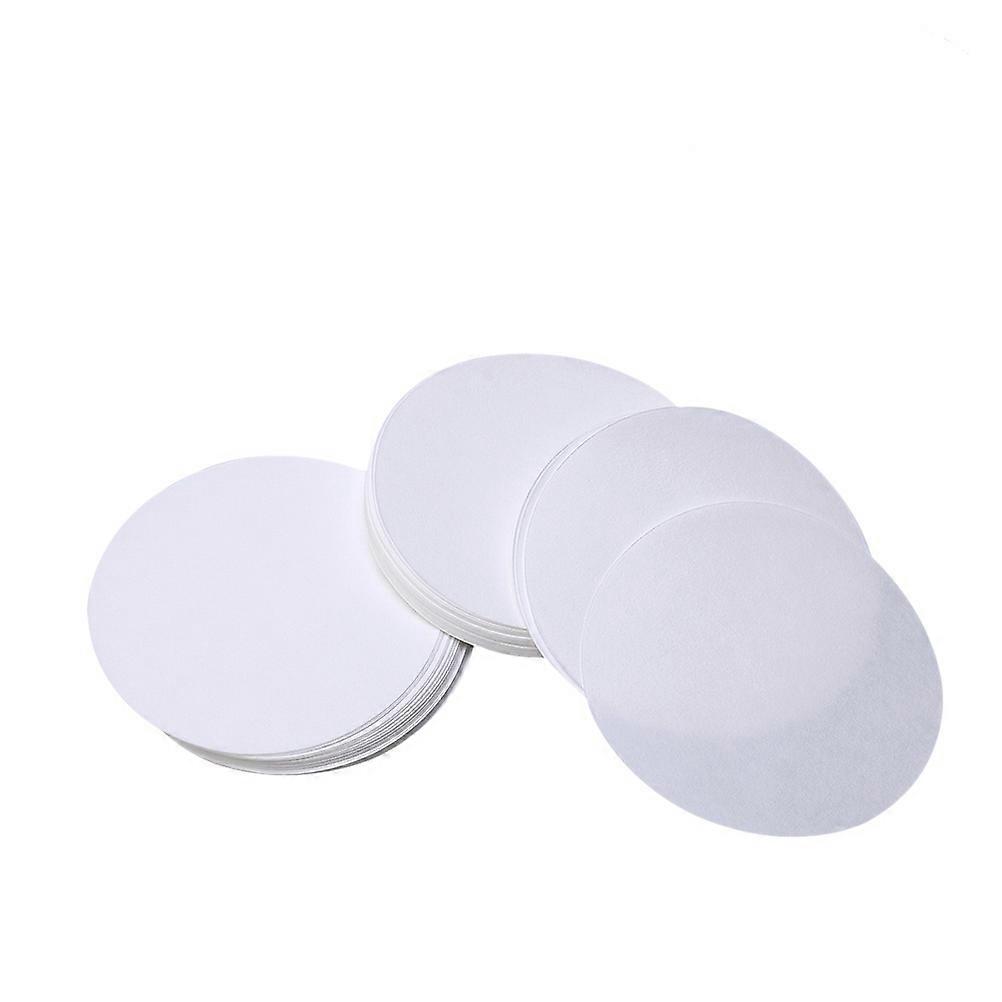 100 PCS 12.5cm Dia Premium Discs Medium Flow Rate Qualitative Filter Paper (White)