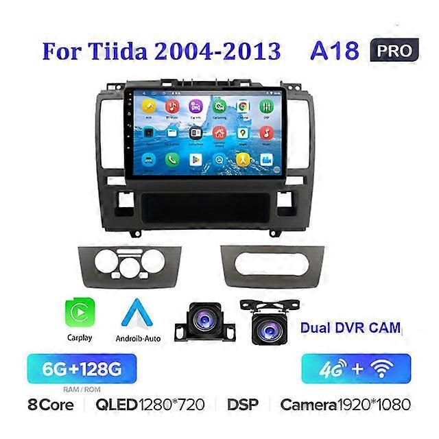 Wireless Carplay 128GB 2 Din Android Auto Radio Auto pentru Nissan Tiida C11 2004-2013 Multimedia Player GPS Autoradio