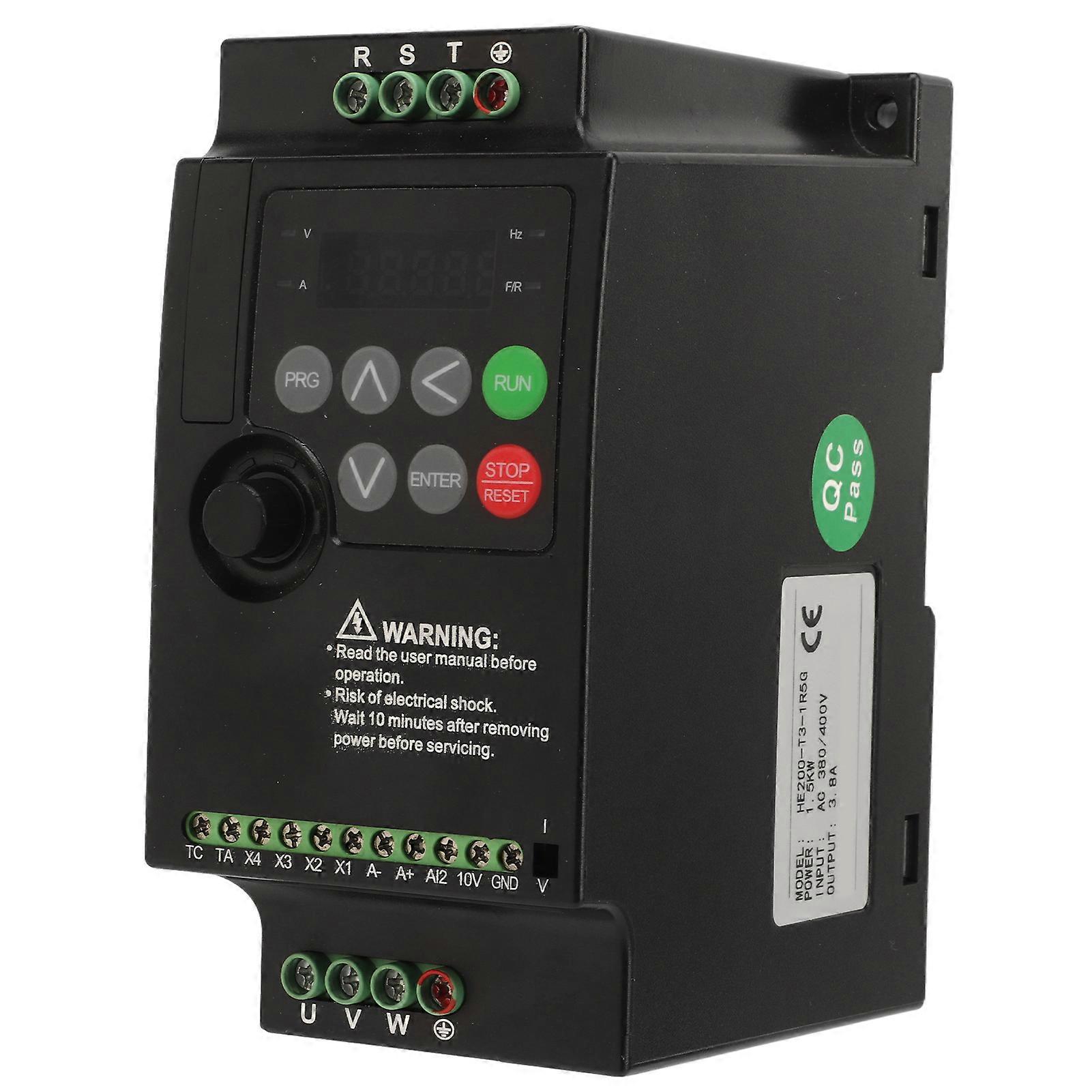 Variable Frequency Drive VFD 1.5KW AC380 400V Input AC380V Output 3PH for Pump Lathe