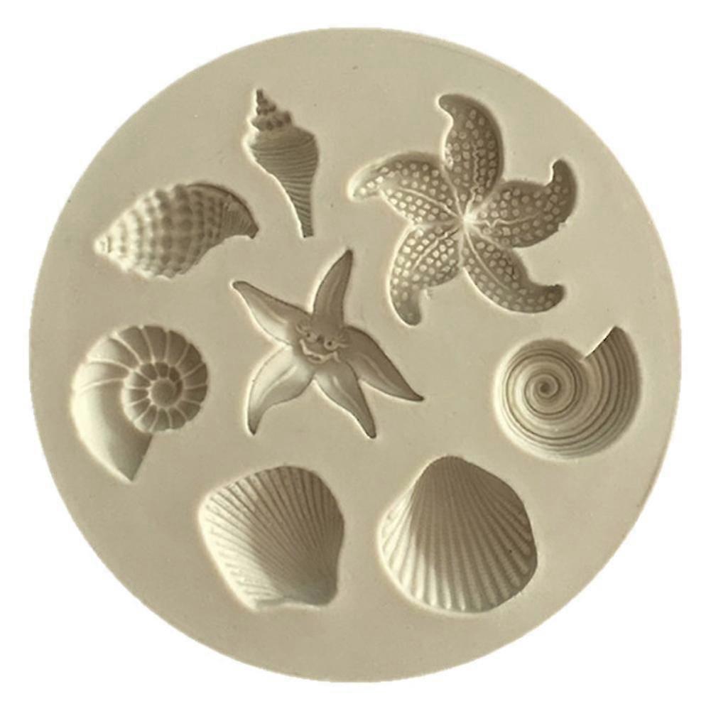 Conch Zeesterren Shell Vorm Silicone Cake Mold Candy Bakeware Decorating Tool